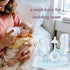 Baby Bottle Drying Rack, Small Portable Bottle Dryer Holder for Nipples, Cups, Pump Parts and Accessories, (Blue)...