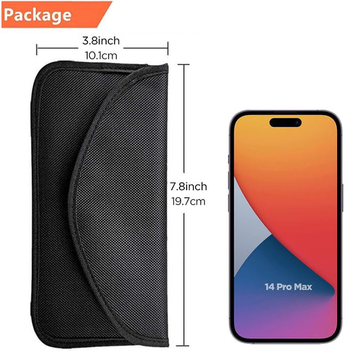ONEVER Signal Blocking Bag, GPS RFID Faraday Bags for Phones Faraday Bag Pouch Shield Cage Wallet Phone Case for Cell Phone Privacy Protection Car...