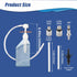 Upgrade Lower Unit Gear Oil Pump for Standard Quart Bottles compatible with 3/8in 8mm 10mm Metal Adapter?for Standard Quart Bottles Widely Fit for...
