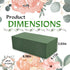 KIMOBER Wet Floral Foam Bricks,Green Foam Blocks for Flower Arrangement, Wedding,Party Decoration, Pack of 3...