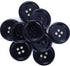 Shell(Dark navy Mother of Pearl) clear special coating button for suits, blazers, coats. dark navy color/2 sizes as 1pack(18pcs shell buttons+12pc...