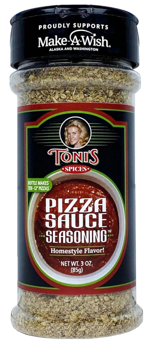 Toni's Spices Toni's Spice Pizza Seasoning - 3oz Jar | Authentic Family Pizza Seasoning Spice Blend Recipe | Supports Make-A-Wish Foundation Alask...