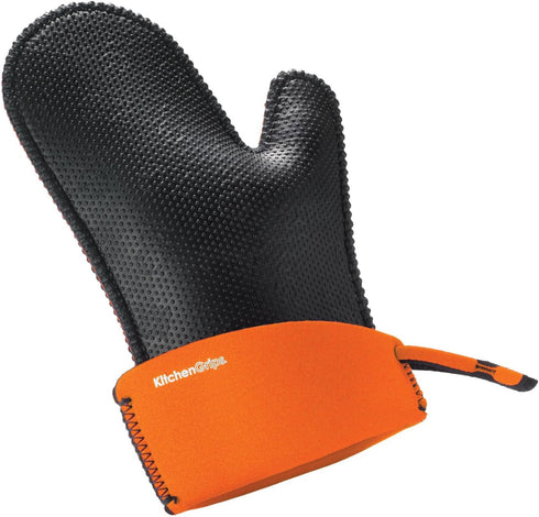 Kitchen Grips Large Chef's Mitt, Orange/Black...