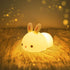 YOTOZU Cute Bunny Night Light, USB Rechargeable Kids Night Light, Warm White and 16 Colors Breathing Modes Led Animal Lights for Girls, Childrens,...