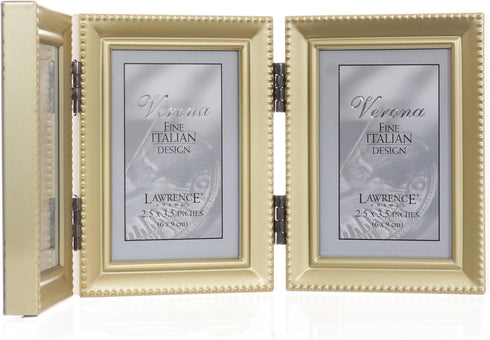 Lawrence Frames Bead Border Design, 2.5x3.5 Triple, Satin Gold....