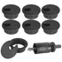 1-3/8" Black Desk Grommet with Bi-Metal Hole Saw, JTemgle Plastic Cable Hole Cover Computer Table Cord Wire Organizer Caps, Desktop Cord Managemen...