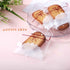 200pcs 5.5x5.5in Lovely Lace Bowknot Clear Biscuit Roasting Treat Present DIY Plastic Candy Individual Wrappers Self Adhesive OPP Cookie Bakery De...