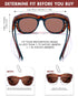 Trendy Polarized Sunglasses Fit Over Glasses for Women, Wrap Around Shade UV Protection IF8511...