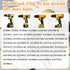 10Pcs Belt Clips For Dewalt, 304 Stainless Steel Hook Clips Drill Clips Tool Kit With Screws Belt Replacement for Dewalt N268241 Fit for 20V Power...