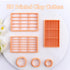 Puocaon Stripe Tools Clay Cutters - 6 Pcs Checkerboard Polymer Clay Cutters for Jewelry Making, Irregular Circle Clay Cutters for Polymer Clay Ear...