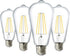 Sunco Lighting - 4 Pack Dusk to Dawn Light Bulbs LED Edison 3000K Warm White, CRI90 7W Equivalent 60W, Vintage Style ST64 Extra Bright Automatic B...