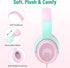 rockpapa Share 1 Kids Headphones Wired with Microphone & Share Port, 85dB/94dB Volume Limited, Cute Foldable Student Child Boys Girls Headphones f...