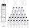 30 Pack 5ml Plastic Syringe Without Needle, Sterile - Syringes Tools for Feeding Pets, Measuring Syringe, Scientific Labs, Oil or Glue Applicatorc...