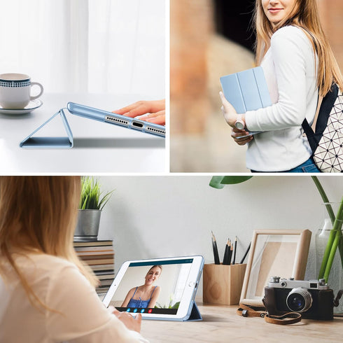 ProCase Slim Cover for iPad mini 5 Generation 2019/ Mini 4 3 2 1 (Old Model) 7.9 inch, Slim Soft TPU Back Cover Trifold Stand Folio Smart Case for...