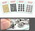 Mini Button Buckle Invisible Metal Snap Buttons Fasteners Press Studs Buttons for Sewing Clothing(Golden,7mm)...