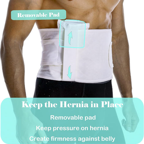 Hernia Belts for Men Abdominal Support Surgical Belly Binder Stomach Wrap Band After Surgery...