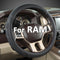 GIANT PANDA Car Steering Wheel Cover for RAM 1500 2500 3500, Compatible with Dodge RAM 15.5-16 inches - Black+Gray Line...
