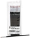 Charles Leonard Water Color Paint Brushes with Round Pointed Tip, # 4, 0.56 Inch, Camel Hair, Black Handle, 12-Pack (73504)...