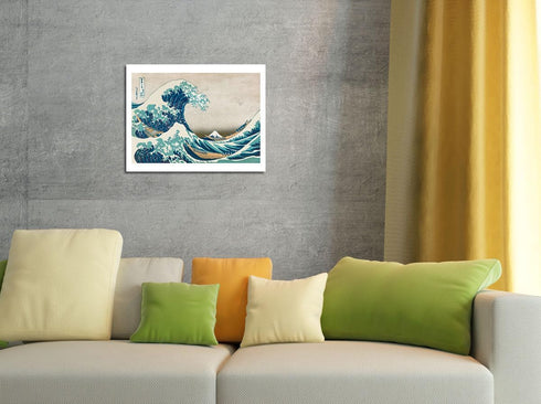 The Great Wave off Kanagawa - Mount Fuji - Vintage Japanese Woodblock Print by Hokusai c.1830s - Bamboo Fine Art 290gsm Paper (Unframed) 12x16in...