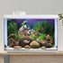 AWERT 36x18 inches Aquarium Background Seagrass Aquarium Background Stone River Bed & Lake Fish Tank Background Vinyl Background...