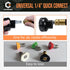 Pressure Washer Nozzle Tips, 6 in 1 Quick Change Over Spray Nozzle, Adjustable Power Washer Tips with 1/4" Quick Connect, 3000 PSI...