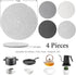7" Trivets for Hot Dishes, Hot pots and Pans, 4 Heat Resistant Hot Pads, Pot Holders for Kitchen, Hot Plate Mats for Kitchen Countertops, Table, H...