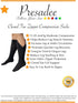 Closed Toe 15-20 mmHg Zipper Moderate Compression Leg Circulation Socks (Black, S/M)...