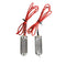 Electric Fence PolyTape to PolyTape to Energizer Connector with Wire and Tape Plates for Electric Fence Connection (2Tape Plates+2wire)...