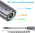 SinLoon PD 140W DC7450 to USB C Cable DC 7.4mm x 5.0mm Female(7.4 x 0.6mm) Input to Type C Male Power Charging Cable with PD Automatic Identificat...