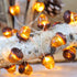 Fall Decor 3D Acorn String Lights 10ft 30 LEDs Battery Operated with Remote Timer Dim Brown Fairy Lights Indoor for Autum Harvest Home Party Tree ...