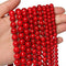 35pcs 10mm Red Beads Red Turquoise Bead Crystal Gemstone Beads for Bracelets, Natural Stone Beads for Jewelry Making DIY Bracelet Necklace...