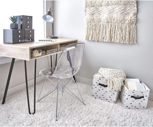 iDesign Decorative Countertop Vanity Tray Organizer for Bathroom, Bedroom, Closet, Entryway, The Clarity Collection – 8" x 8" x 2", Clear...