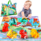 ALASOU 7 PCS Dinosaur Fantastic Creatures Toys with Playmat/Storage Bag|Baby Car Toys for 1 Year Old Boy|1st Birthday Gifts for Toddler Toys Age 1...