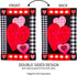 Evergreen Flag Valentine's Heart Patterned Border Garden Applique Flag | Valentines Day Garden Flag 12x18 Double Sided | Small Welcome Garden Flag...