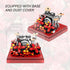 Drums Flower Mini Building Blcoks Set, DIY Creative Activity Micro Block Musical Instruments with Dust Cover, Percussion Plant Model Kits for Adul...