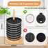 2 Pcs Tumbler Lid Organizers, Bamboo Tumbler Lid Holder, Storage for Up to 20 Lids, Tumbler Lid Storage for Kitchen Cabinets and Countertops?Suita...