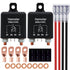 2 Pack 12V 200 Amp Continuous Duty Relay Switch Car Starter Heavy Duty Split Charge 4 Terminal SPST Relays for Truck Boat Marine...