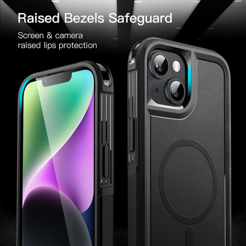 JETech Case for iPhone 14 Plus 6.7-Inch Compatible with MagSafe, Heavy Duty Dual-Layer Rugged Protection, Shockproof Protective Tough Phone Magnet...