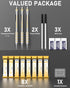 Nicpro Blocky Gear 0.9 mm Mechanical Pencils Set in Case, 3 Pack Metal Pencil 8 Tube with Lead Refills 0.9mm (HB 2B), 3 Erasers for Professional &...