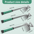 Weed Puller Tool-Garden-Weed Pulling Tool, New Garden Weeding Tools Manganese Steel Hand Weeder Tool with Handle,Dandelion Weed Puller Tool,5 Tine...