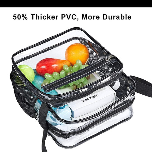 Clear Bag Stadium Approved, Clear Crossbody Messenger Shoulder Bag with Adjustable Strap for Concerts, Sports Events...
