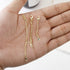 Gold Necklace Extenders Delicate 1",2",3" Inches Necklace Extension Chain Set for Necklaces Chokers Bracelets Anklets,2mm Width Chain Extender wit...
