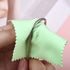 SEVENWELL 50pcs Jewelry Cleaning Cloth Green Polishing Cloth for Sterling Silver Gold Platinum Small Polish Cloth 8x8cm...