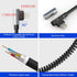 Coiled 90 Degree USB C to Lightning Cable for Apple Carplay(No Support iPhone 15 Carplay&Android Auto) MFi Certified Multi USB Coiled 90 Degree iP...