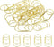 MECCANIXITY Paper Clip Heart-Shaped Cute Decorative Fun Clips Bookmarks 1.2 Inch Gold Tone for Organize Office Home, Pack of 20...