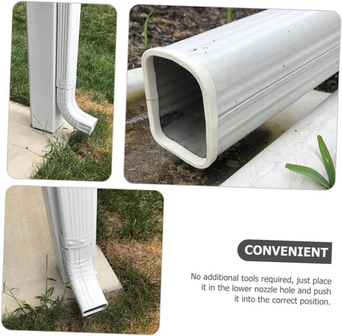 OSALADI 6 Pcs Drain Nozzle Sleeve Gutter Cleaner Gutter Brush Gutter Downspout Guard Gutter Guard Gutter Downspout End Caps Rain Gutter Downspout ...