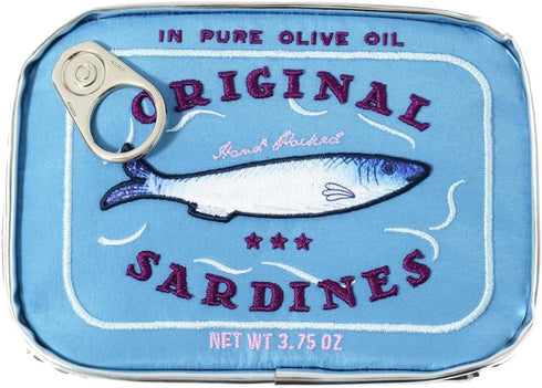 Canned Sardines Eye-catching Cute Clutch bag Makeup Case Cosmetic Bag Portable Snack Pouch bag Travel Toiletry Bags For Women Organizer Bag polyes...