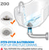 Bathtub Drain Hair Catcher, Silicone Collapsible 1 Pack Drain Protector for Pop-Up and Regular Drains of Shower, Bathtub, Tub, Bathroom, Sink...