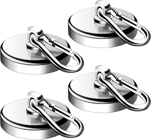 DIYMAG Magnetic Hooks, 200LBS Strong Heavy Duty Neodymium Magnet Hooks, Strong Magnetic Hooks for Hanging at Home, Office Locker, Workplace, Refri...