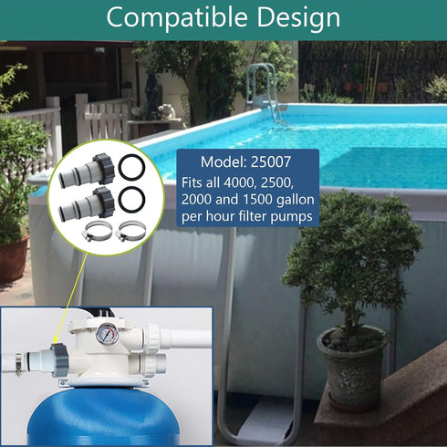 Pool Hose Adapter 1 1/4 to 1 1/2 Pool Hose Adapter 1.25 to 1.5 Pool Hose Adapter 1 1/2 Pool Hose Adapter 1 1/4 Hose Adapter Pool 1.5" and 1.25" Ty...
